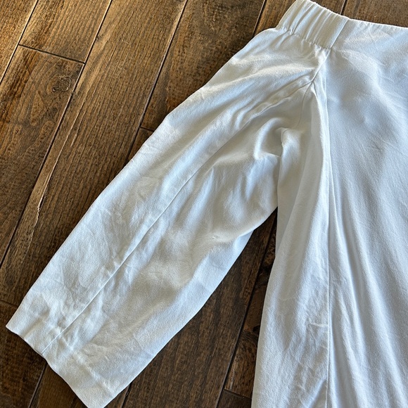 Club Monaco Yandel Off The Shoulder
Crepe Long Sleeve Blouse White Sz 12 - Picture 6 of 14